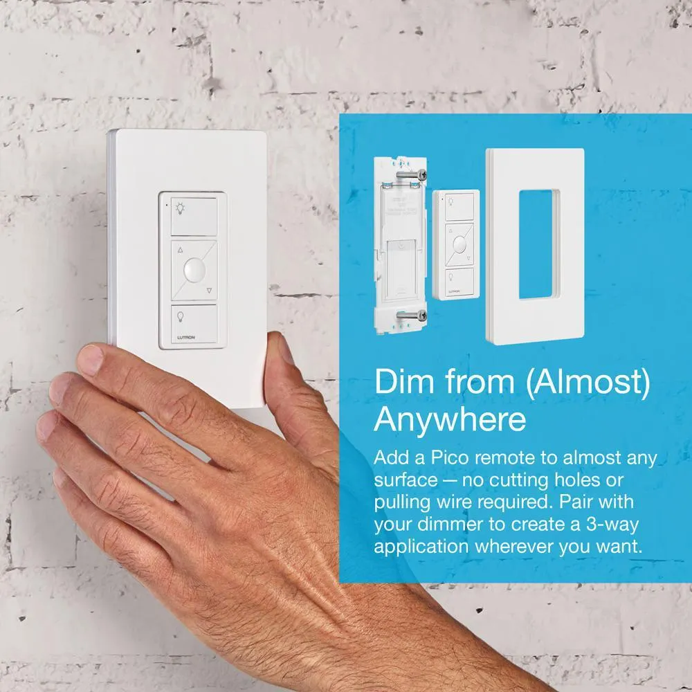 Caseta Wireless Smart Lighting Dimmer Switch (2 Count) Starter Kit