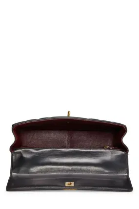 CHANEL,  Black Vertical Lambskin Kelly , Black