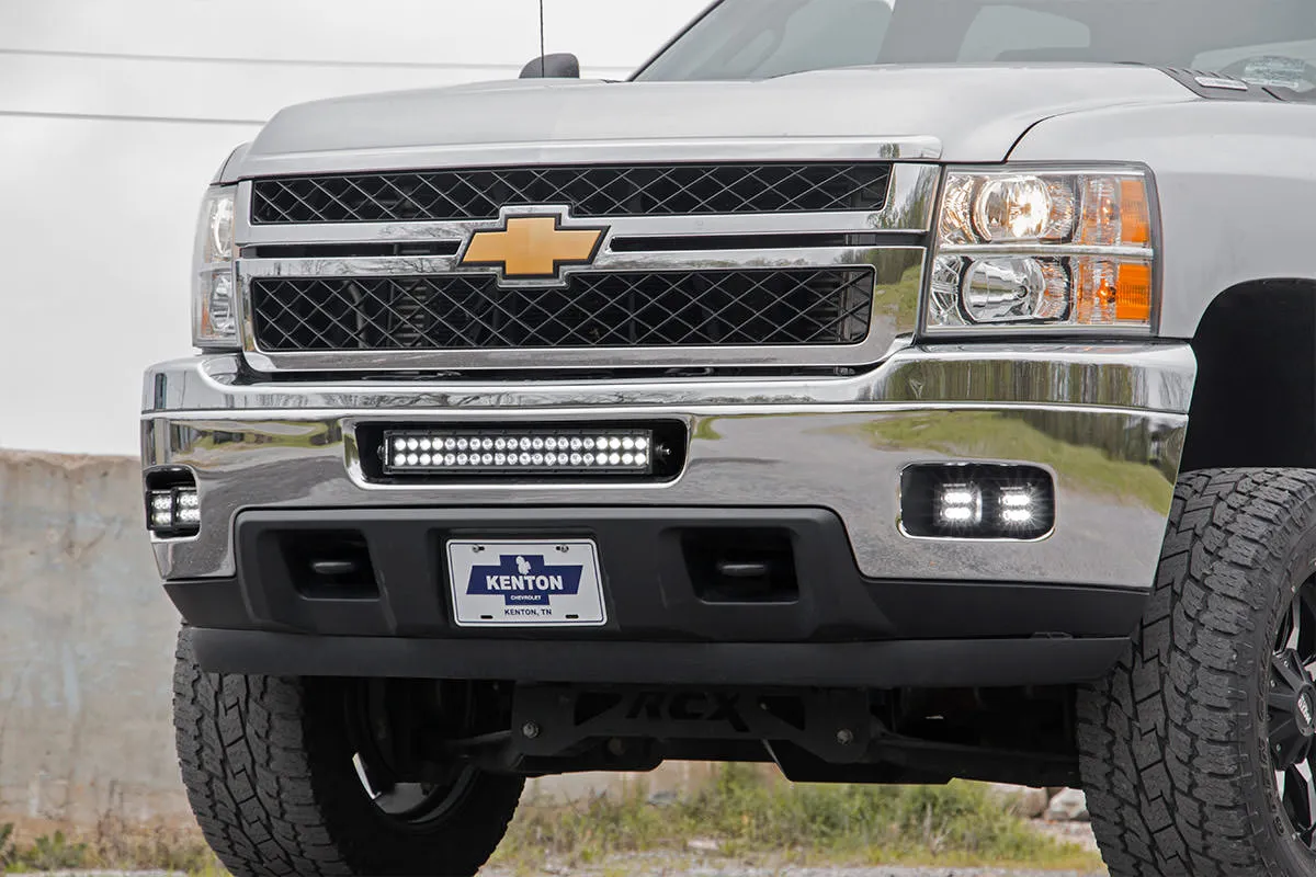 Chevrolet LED Fog Light Kit | Black Series w/ White DRL (11-14 Silverado HD) | 2011-2014