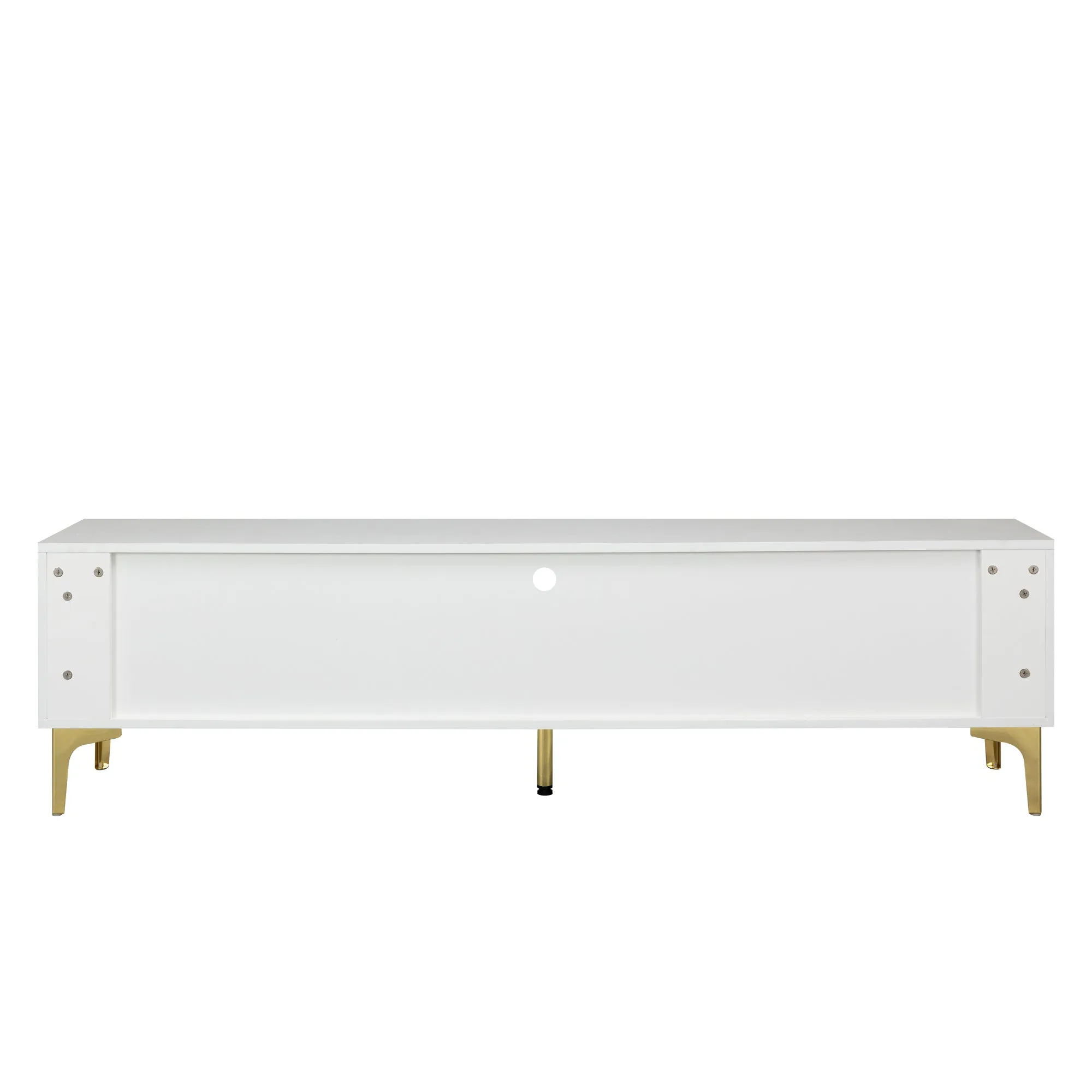 Chicada TV stand with LED remote control lights - White