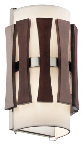 Cirus Wall Sconce 2-Light in Auburn Stained Finish