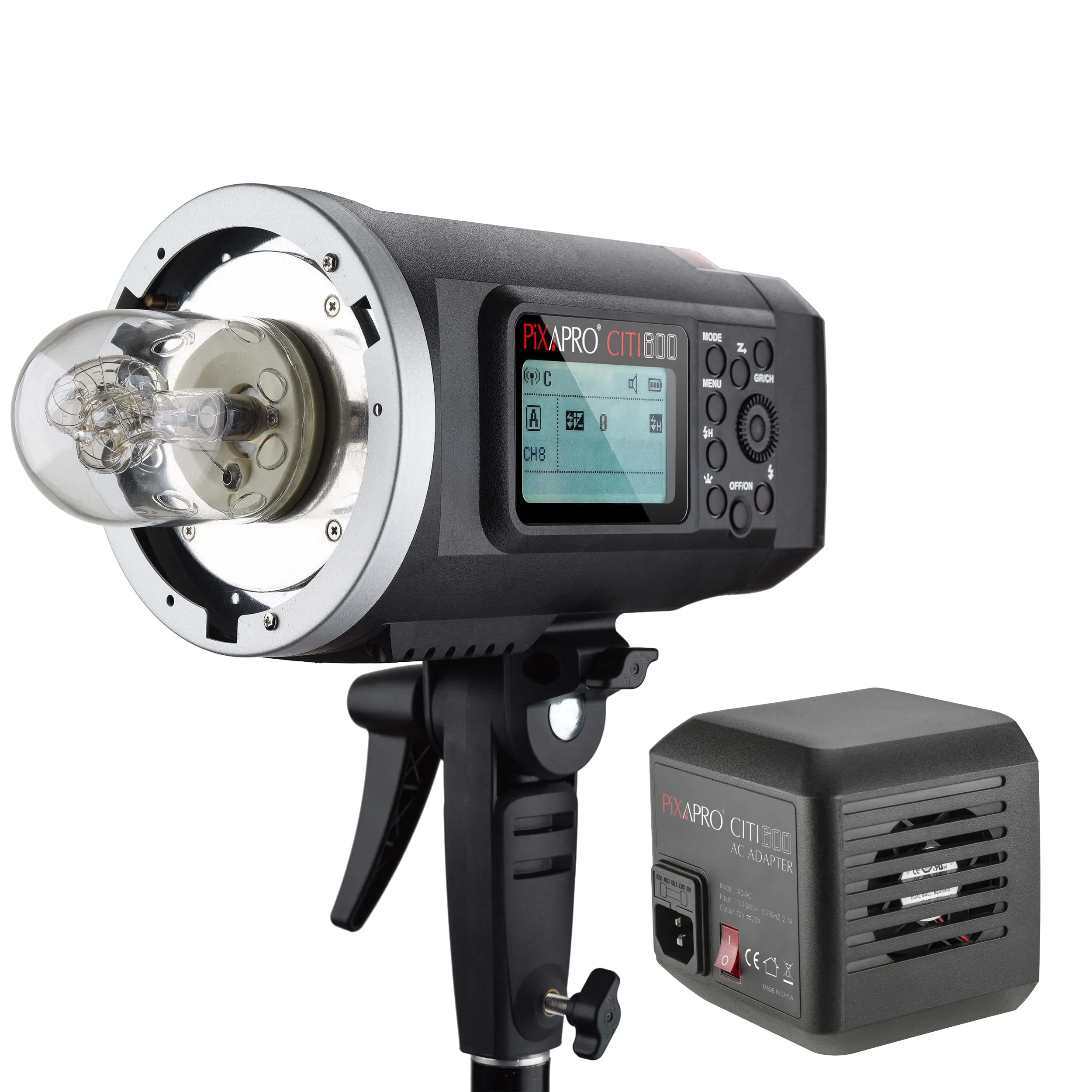 CITI600 Manual Flash Strobe Lighting Unit with AC Adapter
