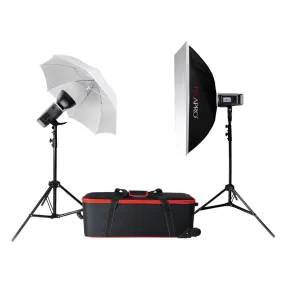 CITI600 TTL Battery Powered Twin Studio Flash Kit (GODOX AD600B) - CLEARANCE