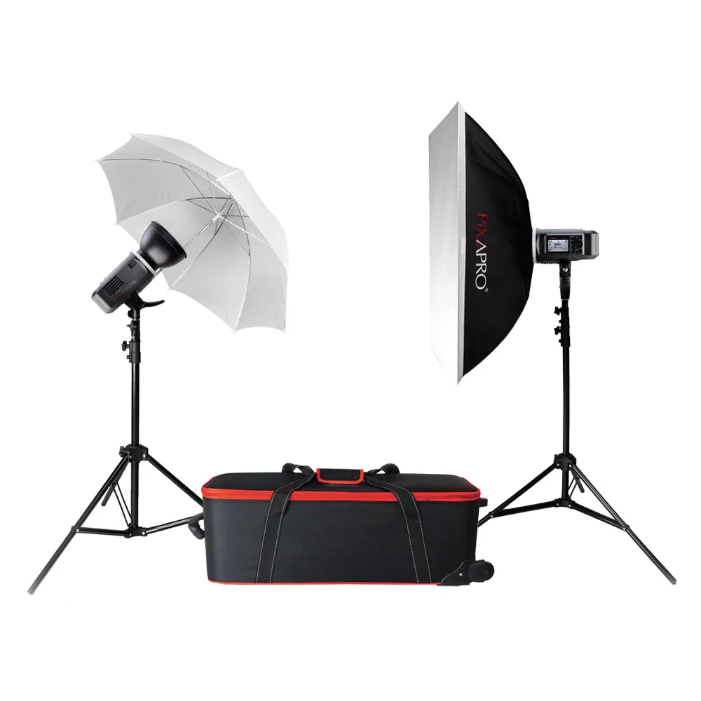 CITI600 TTL Battery Powered Twin Studio Flash Kit (GODOX AD600B) - CLEARANCE