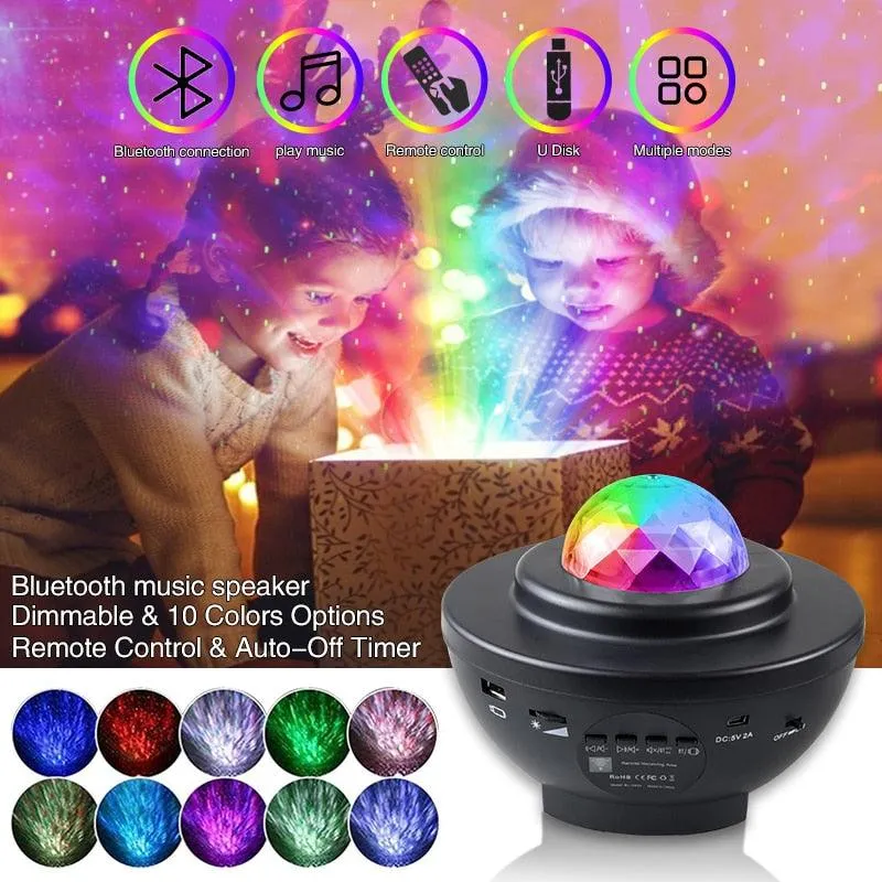 Colorful Starry Sky Galaxy Projector Nightlight