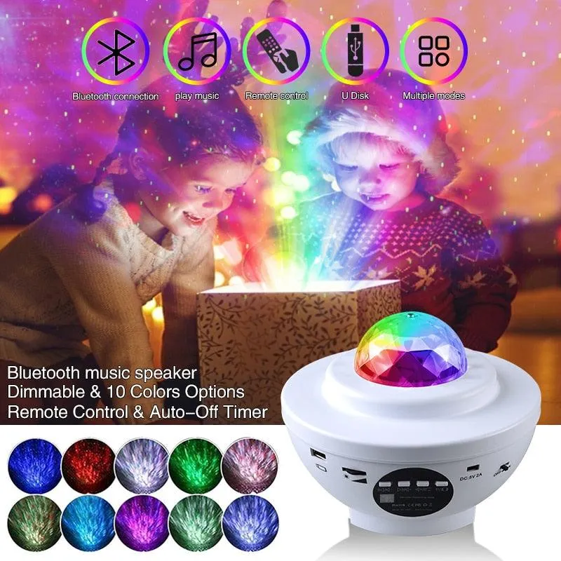 Colorful Starry Sky Galaxy Projector Nightlight