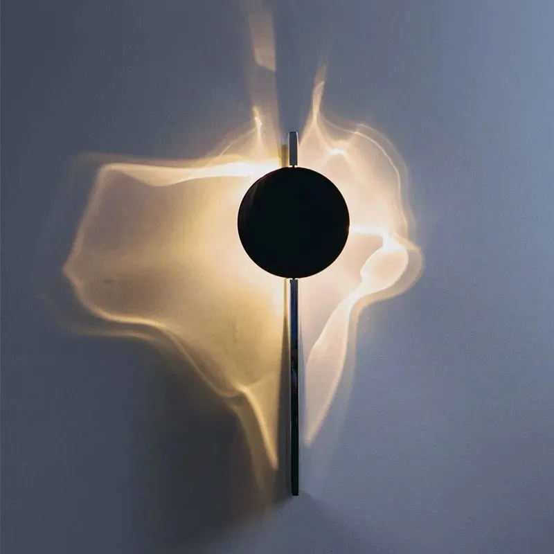 Creative Chrome Wall Lamp Stainless Steel Rotating Wall Lamp