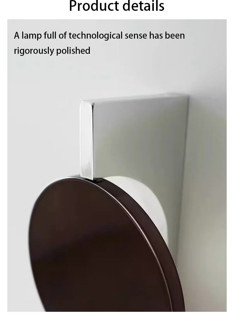 Creative Chrome Wall Lamp Stainless Steel Rotating Wall Lamp