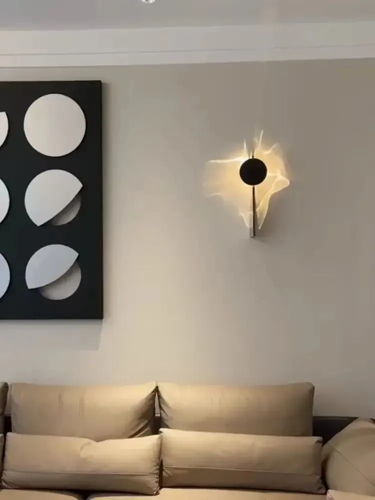 Creative Chrome Wall Lamp Stainless Steel Rotating Wall Lamp