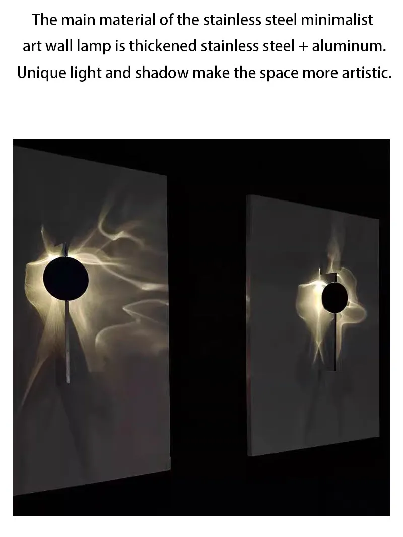 Creative Chrome Wall Lamp Stainless Steel Rotating Wall Lamp