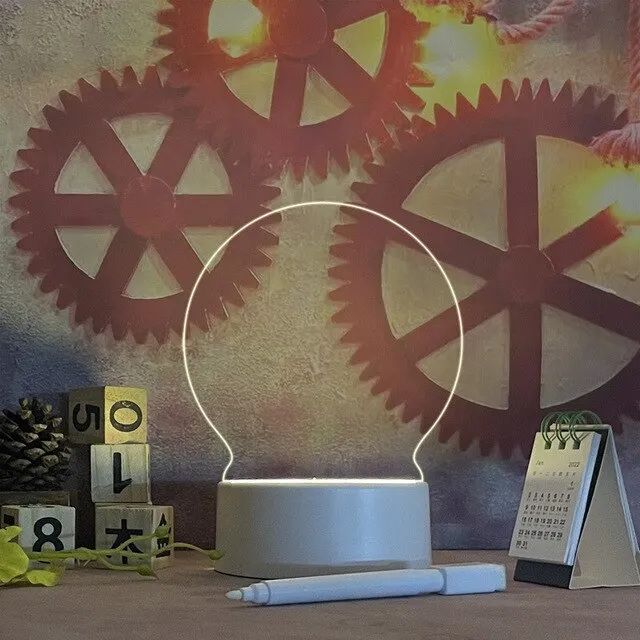 Creative LED USB Message Board with Pen / Night Light
