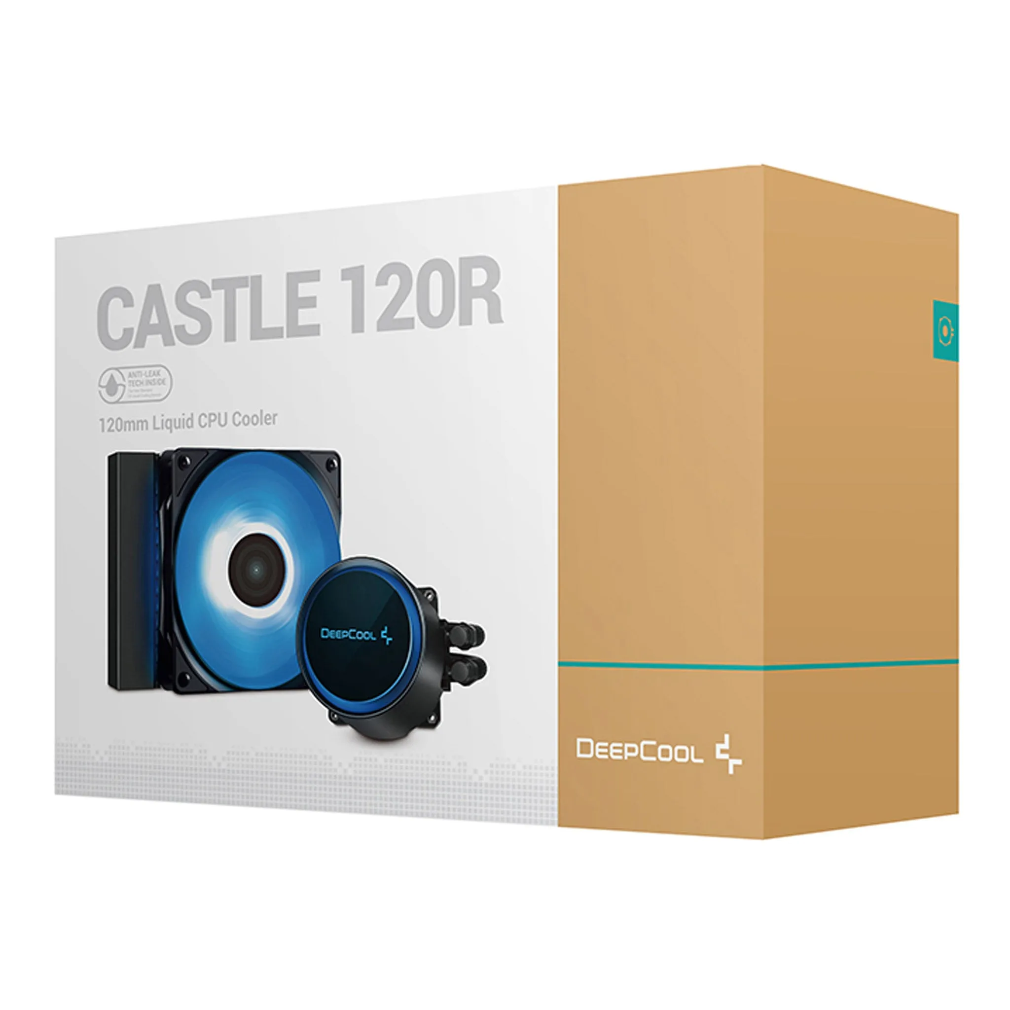 DeepCool DP-GS-H12-CSL120R Castle 120R All-In-One CPU Liquid Cooler with RGB Pump and Fan