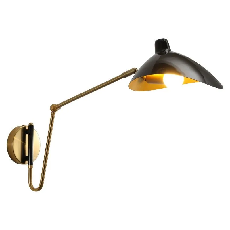 Designer Rocker Arm Wall Lamp With Swing Iron Arm