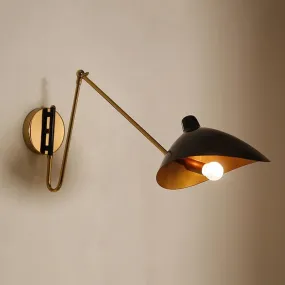 Designer Rocker Arm Wall Lamp With Swing Iron Arm
