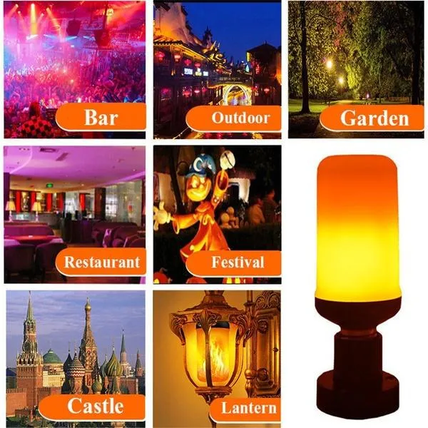 E27 LED Flame Effect Light Bulb