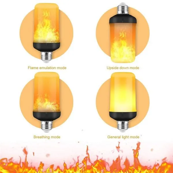 E27 LED Flame Effect Light Bulb