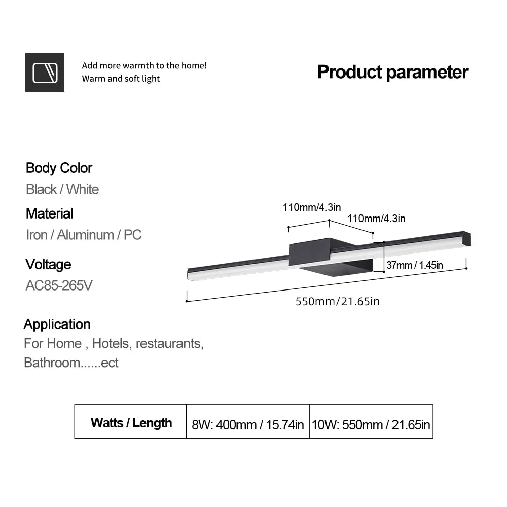 EB Pove - Led Wall Lamp Bathroom Vanity Light