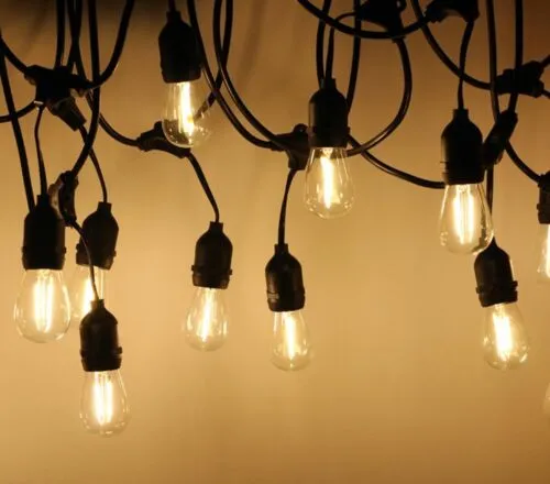 Ener J LED Festoon Kit (10.2m) inc 10x2W Filament LED Bulbs (T454)   2x Spare Bulbs
