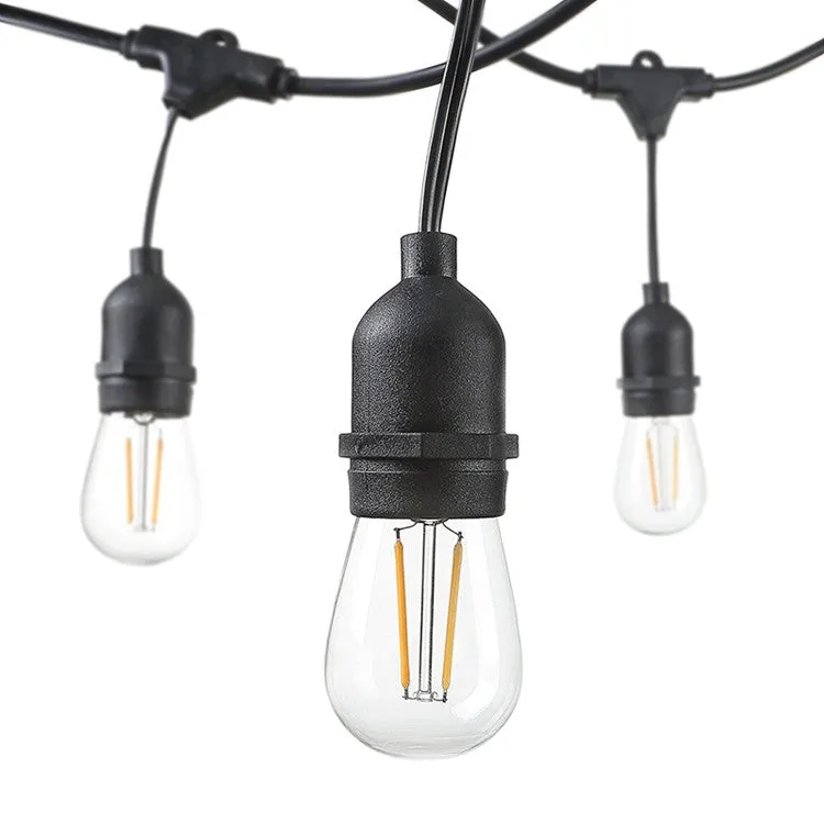 Ener J LED Festoon Kit (10.2m) inc 10x2W Filament LED Bulbs (T454)   2x Spare Bulbs