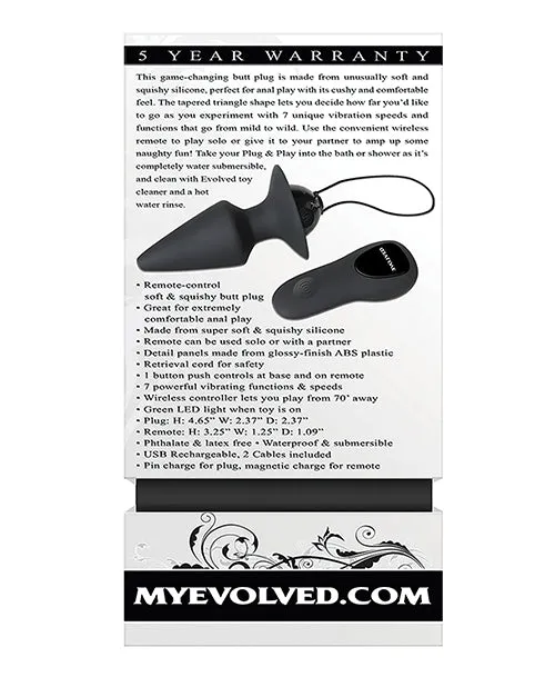 Evolved Plug & Play Remote Anal Plug