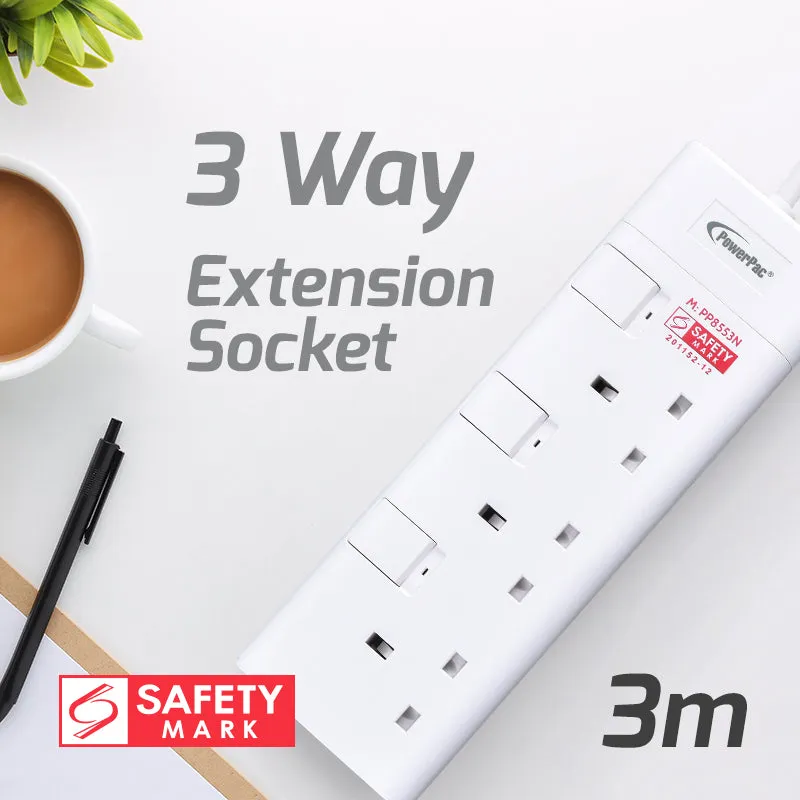 Extension Cord, Extension Socket, Power Cord, Power Extension 3 Meter (PP8553N)