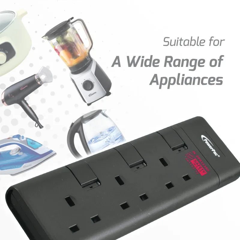 Extension Cord, Extension Socket, Power Cord, Power Extension 3 Meter(PP8553BK)