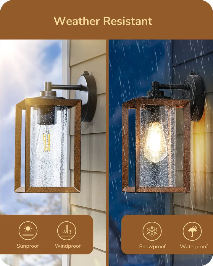 Farmhouse Dusk to Dawn Outdoor Wall Lights, E26 Base -HOWL06P