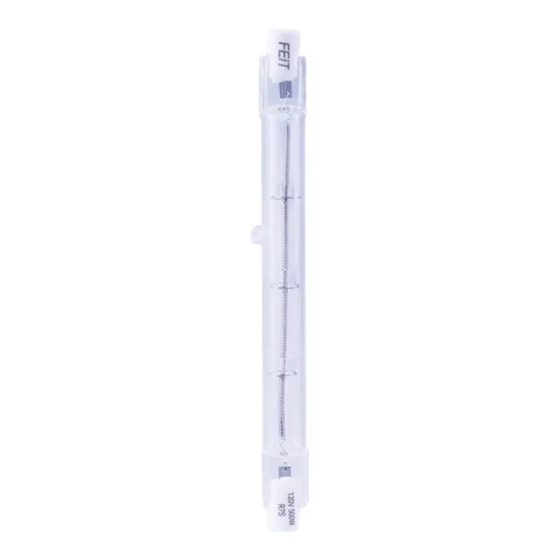 Feit 500 W T3 Tubular Halogen Replacement Bulb 8500 lm Bright White 2 pk