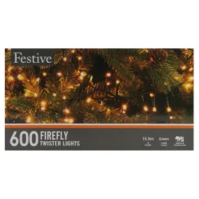 Festive 600 Firefly Twister Lights