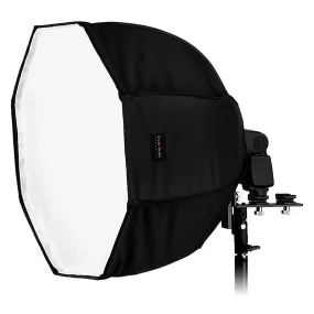 Fotodiox Ez-Pro-Mini Flash Softbox K50 20" (50 cm) Octagon for Nikon Flash, Canon Speedlight, Vivitar Flash, Sunpack, Nissin, etc