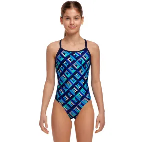 Funkita - Blue Bunkers - Girls Diamond Back One Piece
