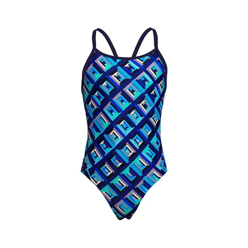 Funkita - Blue Bunkers - Girls Diamond Back One Piece