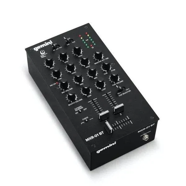 Gemini MXR 01 BT 2-Channel Professional DJ Mixer With Bluetooth Input- Dispatch within 3-4 Business Days
