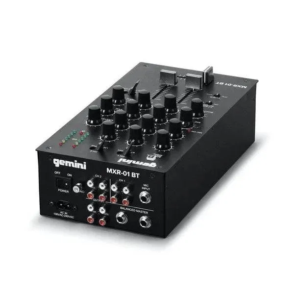 Gemini MXR 01 BT 2-Channel Professional DJ Mixer With Bluetooth Input- Dispatch within 3-4 Business Days