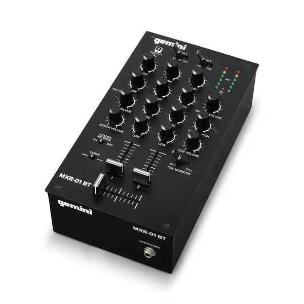 Gemini MXR 01 BT 2-Channel Professional DJ Mixer With Bluetooth Input- Dispatch within 3-4 Business Days