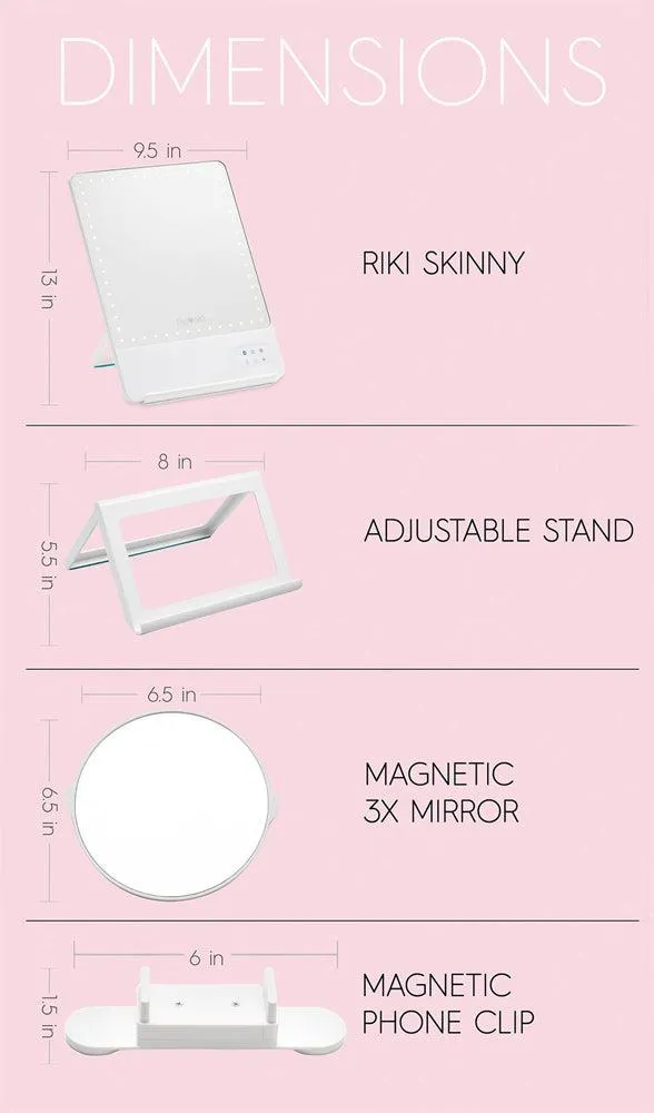 GLAMCOR Riki Skinny LED Vanity Mirror