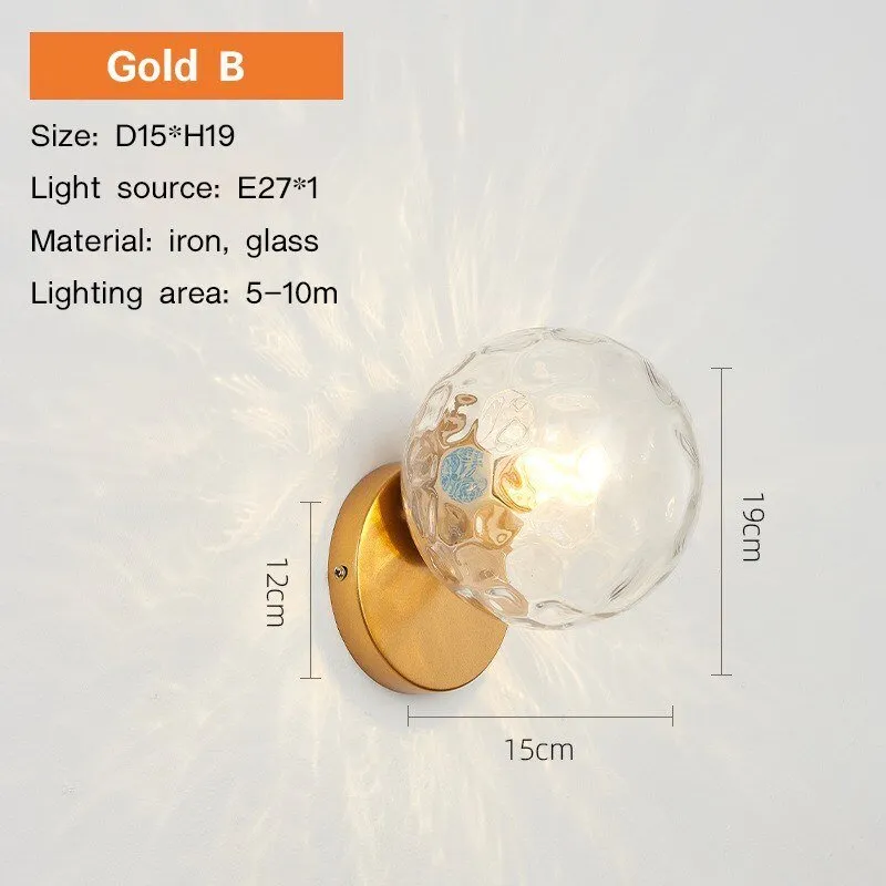 Glass Wall Lamp for Luxury Living Spaces