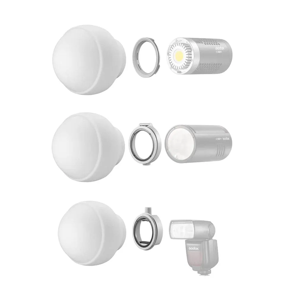 Godox Diffusion Dome for ML30 and ML30Bi LED Lights w/ Adapters