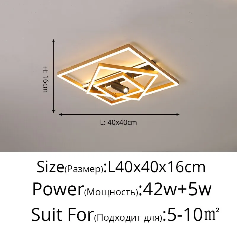 Golden Ultra-thin Living Room Headlights New Ceiling Lamp Creative With Spotlights Modern Minimalist Atmospheric Hall Lights