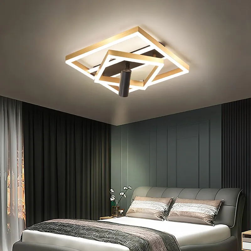 Golden Ultra-thin Living Room Headlights New Ceiling Lamp Creative With Spotlights Modern Minimalist Atmospheric Hall Lights