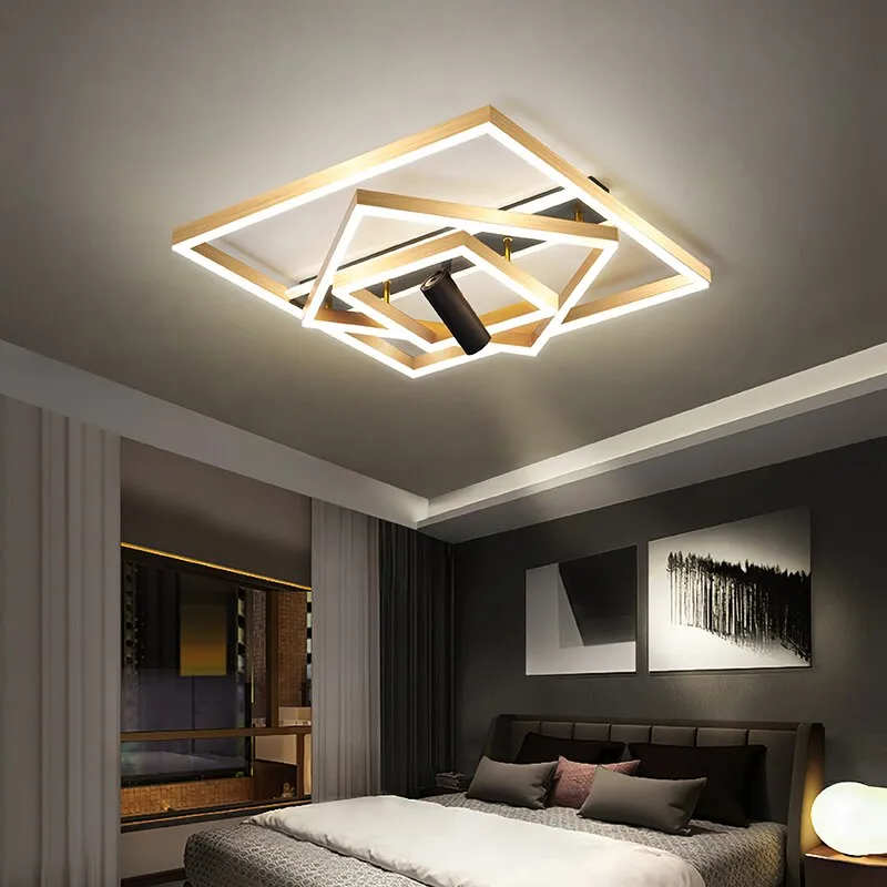 Golden Ultra-thin Living Room Headlights New Ceiling Lamp Creative With Spotlights Modern Minimalist Atmospheric Hall Lights