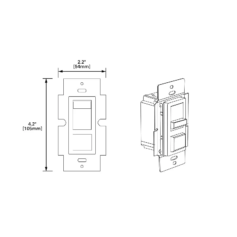 Greengate WBSD-010M-C1 0-10V Preset Slide Dimmer