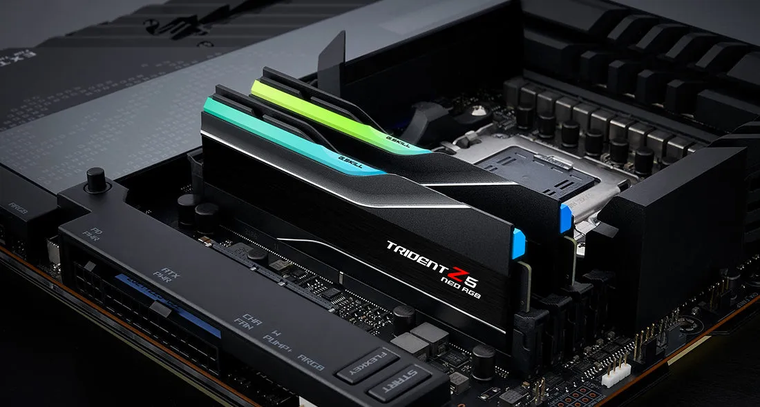 G.SKILL 64GB Kit (2x32GB) Trident Z5 Neo RGB Black F5-6000J3636F32GX2-TZ5NR DDR5 6000MHz Memory (AMD EXPO & Intel XMP 3.0)