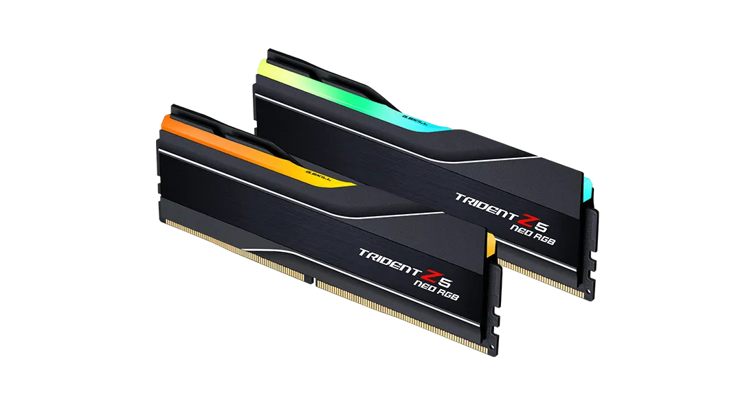 G.SKILL 64GB Kit (2x32GB) Trident Z5 Neo RGB Black F5-6000J3636F32GX2-TZ5NR DDR5 6000MHz Memory (AMD EXPO & Intel XMP 3.0)
