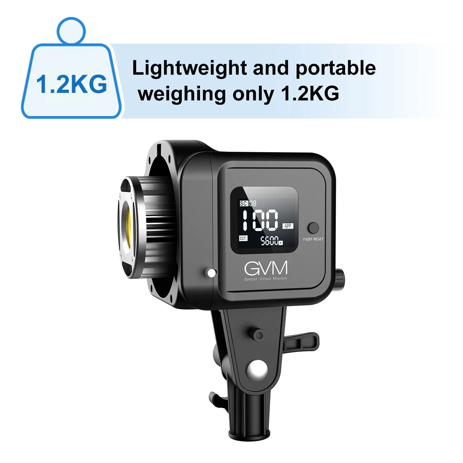 GVM SD80D 80w  Bi-Color Spotlight  Daylight 3 kits