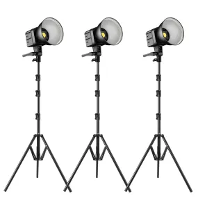 GVM SD80D 80w  Bi-Color Spotlight  Daylight 3 kits