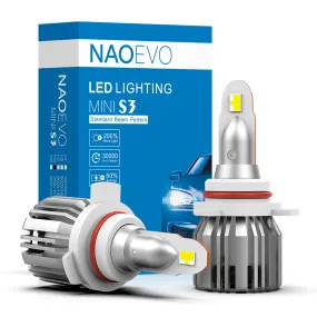 H10 LED Fog Light Bulb 60W 7200LM | NAOEVO S3 Series, 2 Bulbs