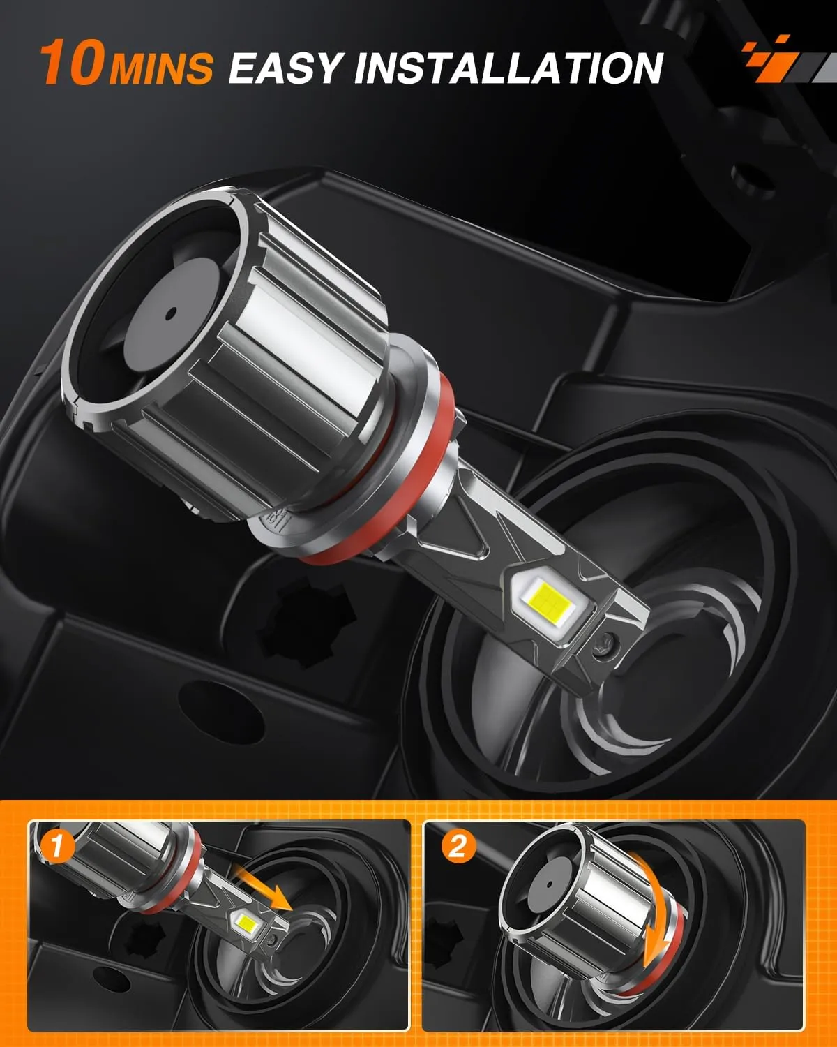 H11/H9/H8 LED Headlight Bulbs FS1 Series | 2 BULBS