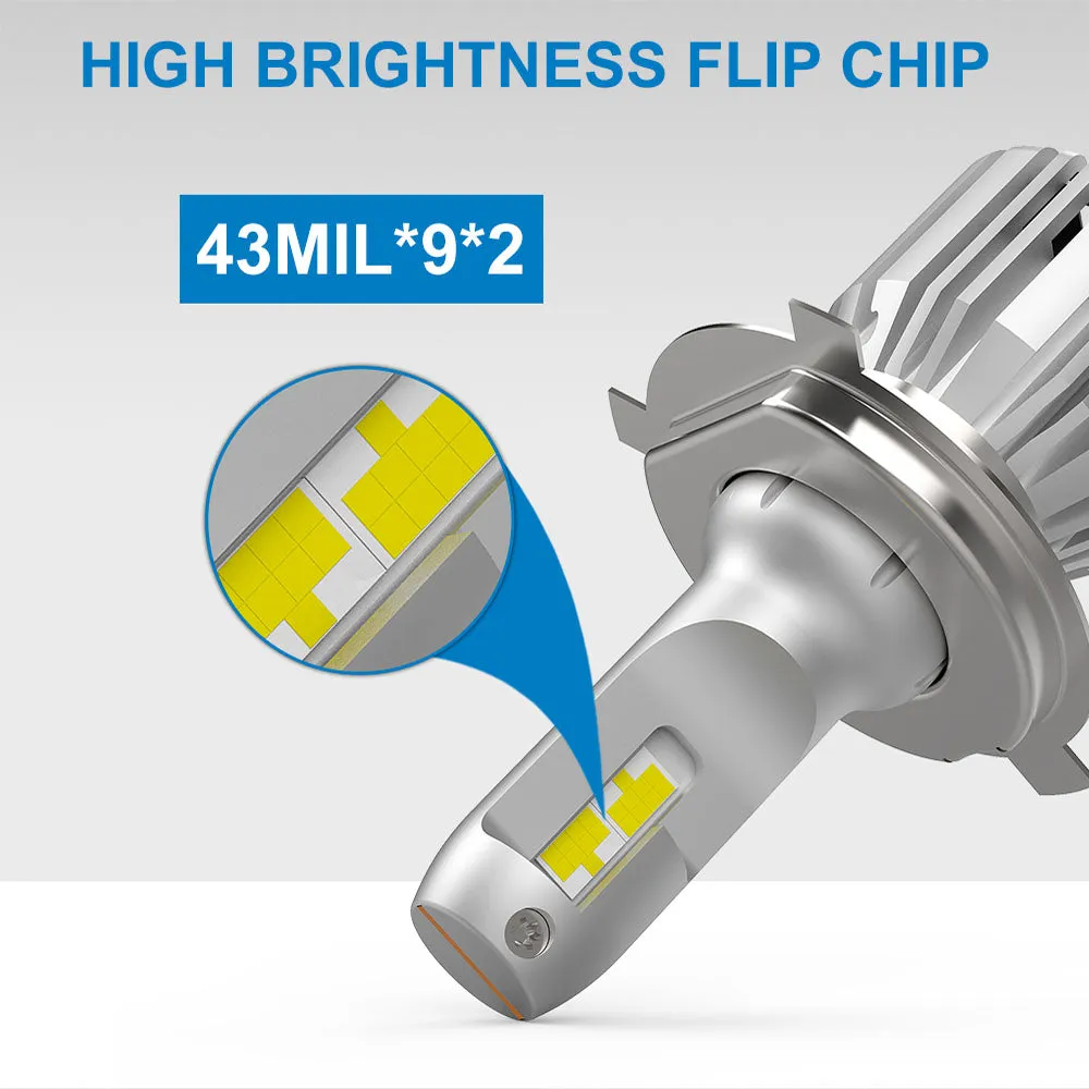 H4 LED HEADLIGHT BULB 60W 7200LM | Factory Price