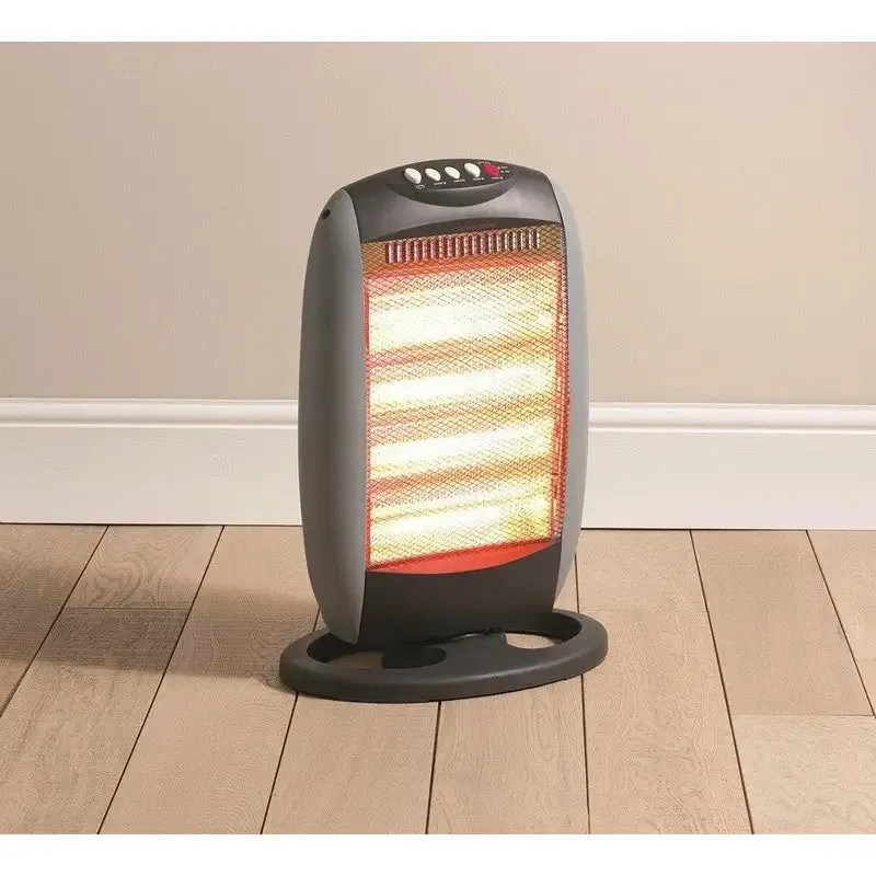 Highlands 1200W Halogen Heater With Replaceable Halogen Bulbs Available